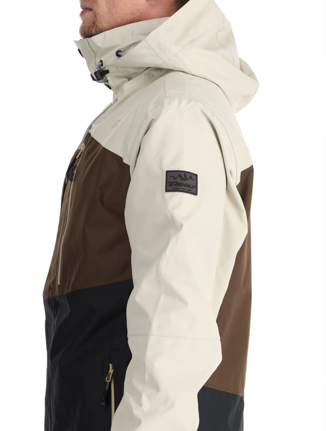 Rehall, Canlaon-R veste de ski hommes Gravel Stone beige, brun, noir 