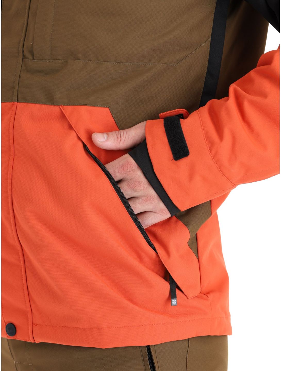 Rehall, Carls-R veste de ski hommes Rust bleu, brun, orange 