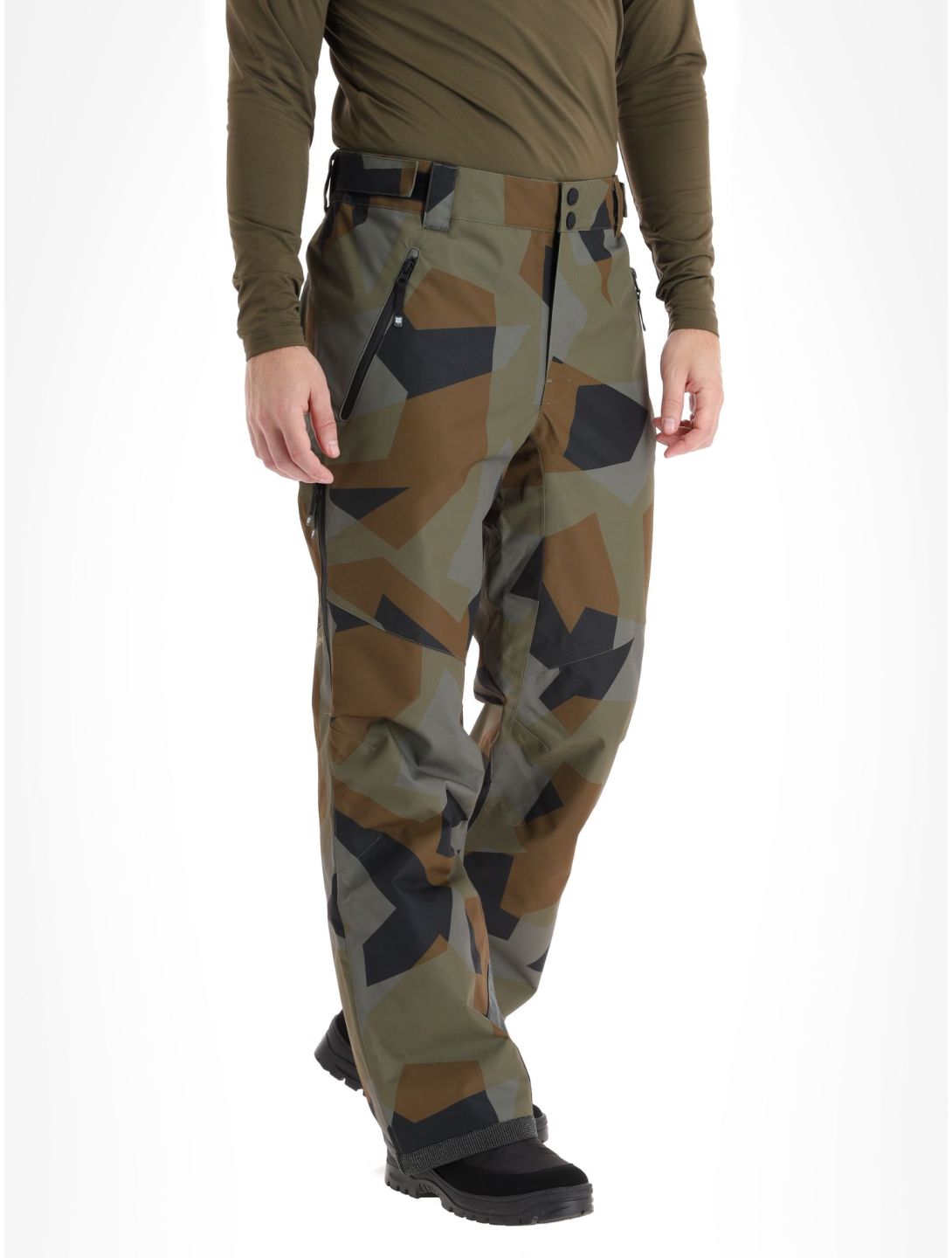 Rehall, Catamount-R pantalon de ski hommes Camo Olive gris, noir, vert 