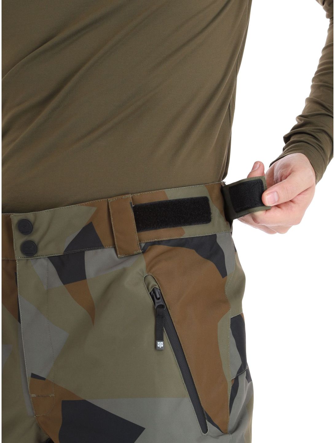 Rehall, Catamount-R pantalon de ski hommes Camo Olive gris, noir, vert 