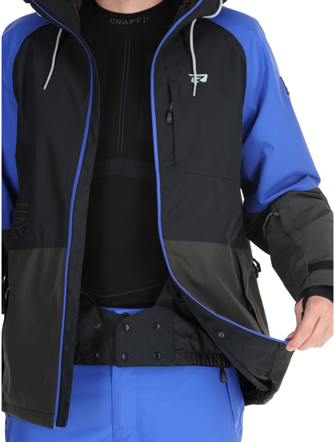 Rehall, Clive-R veste de ski hommes Reflex Blue bleu, noir 