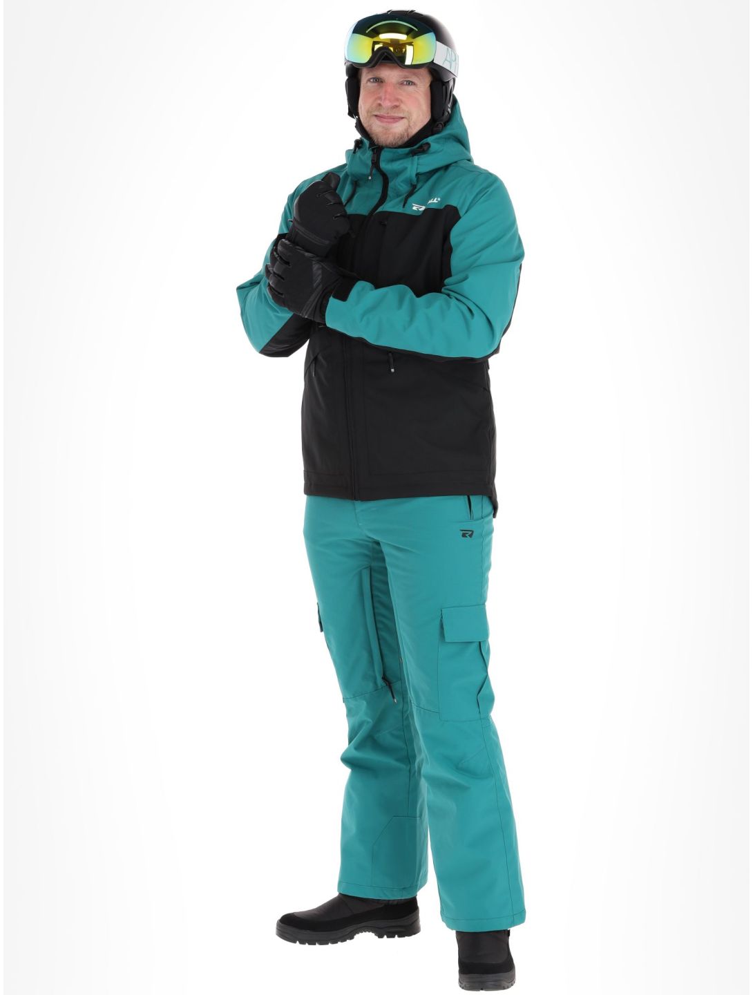 Rehall, Denver-R veste de ski hommes Teal green bleu, noir 