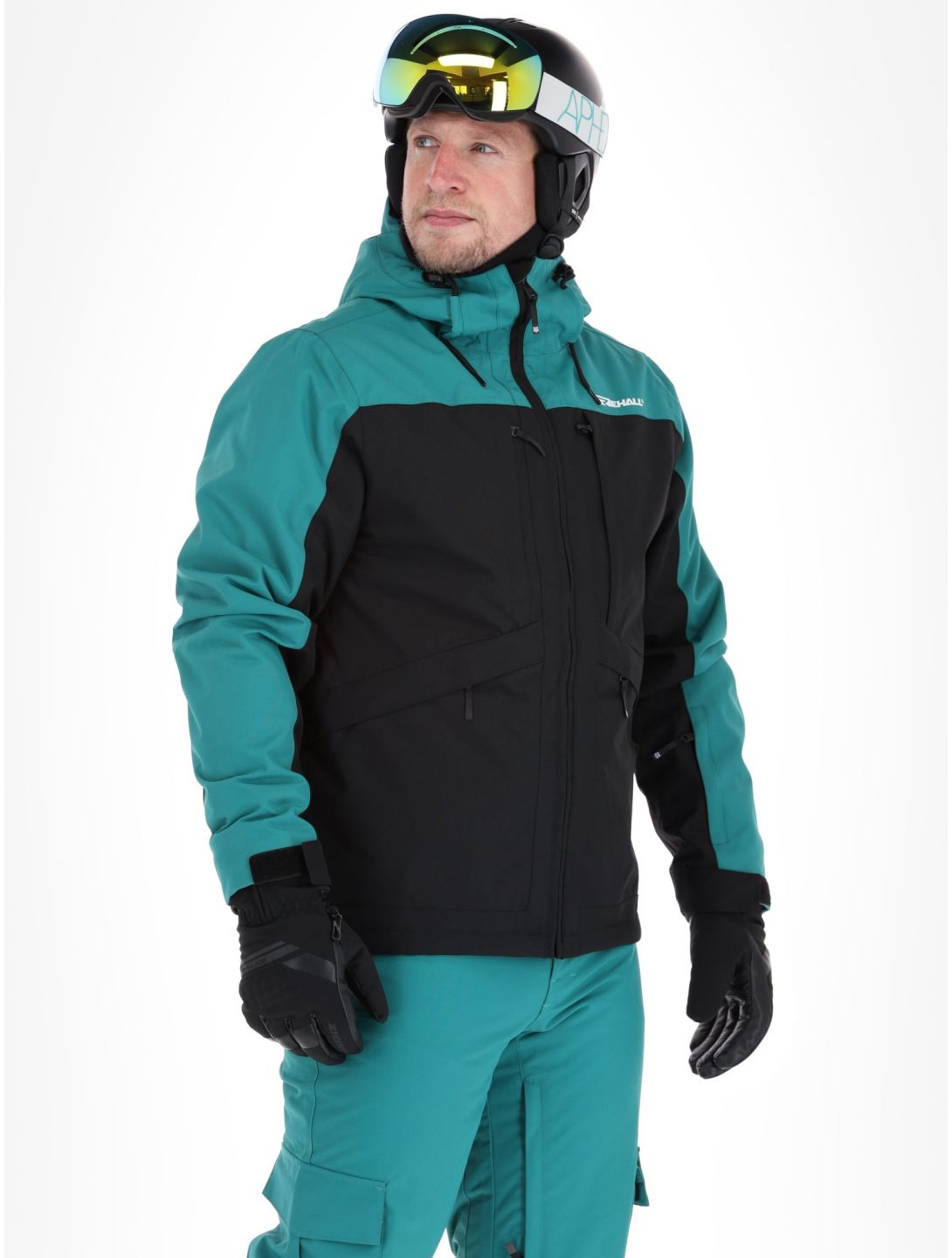 Rehall, Denver-R veste de ski hommes Teal green bleu, noir 