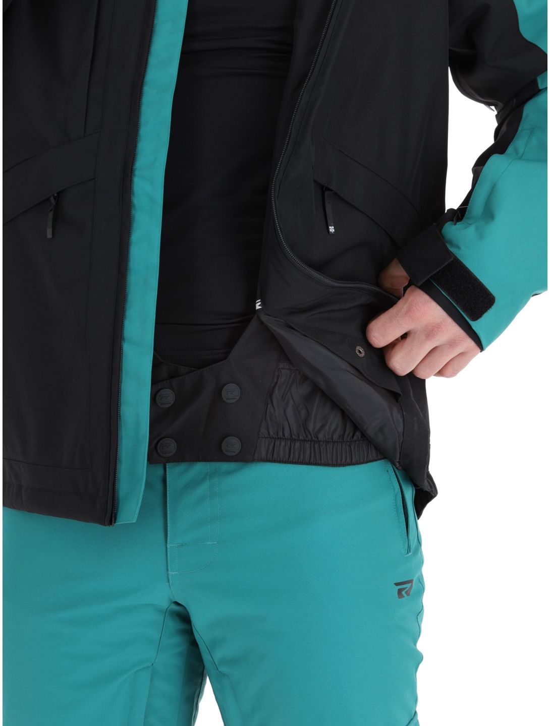 Rehall, Denver-R veste de ski hommes Teal green bleu, noir 