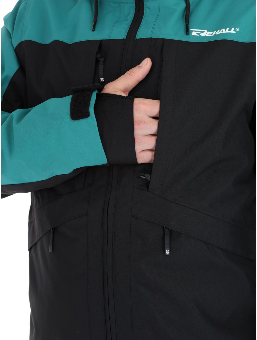 Rehall, Denver-R veste de ski hommes Teal green bleu, noir 