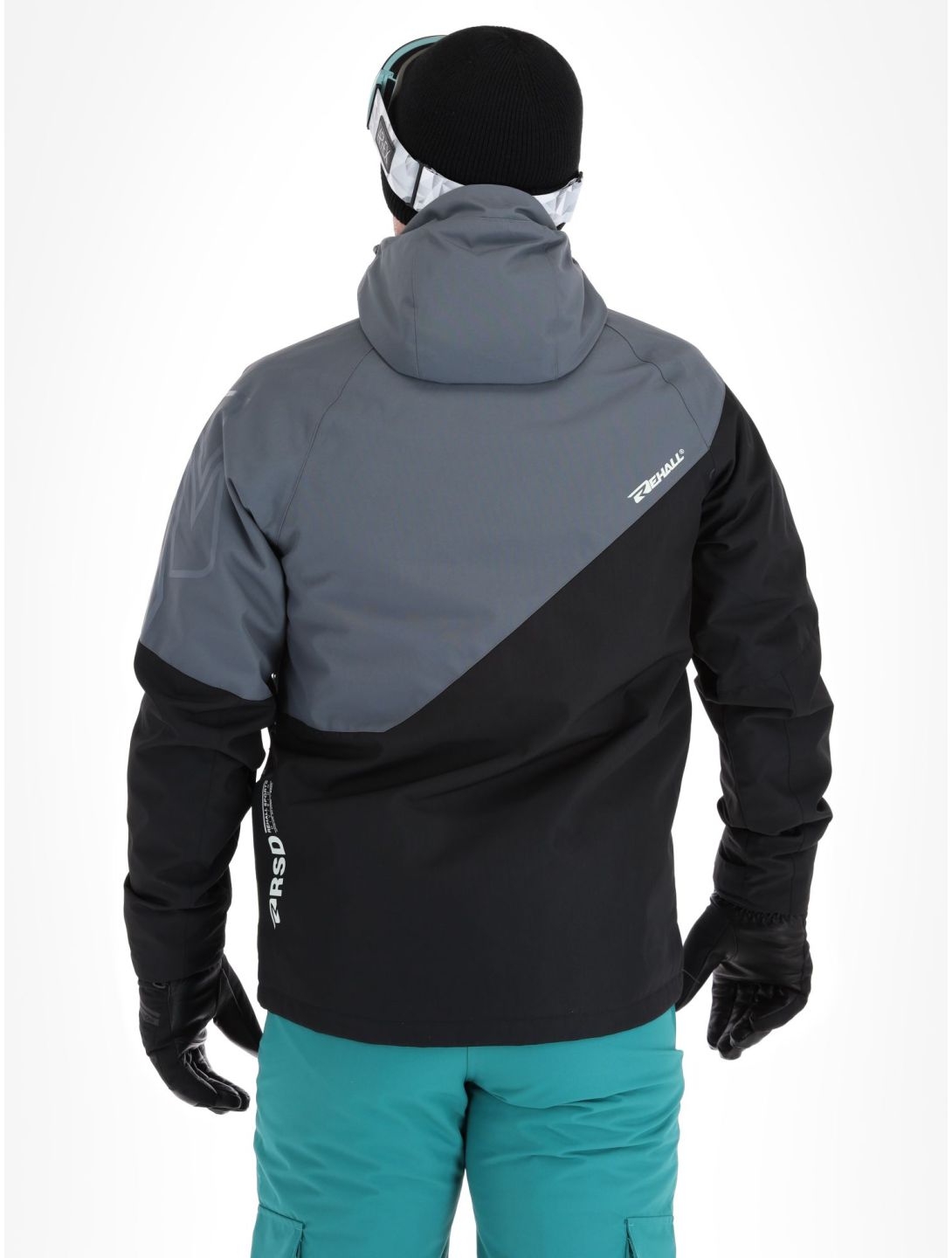 Rehall, Dick-R veste de ski hommes Teal green bleu, gris, noir 