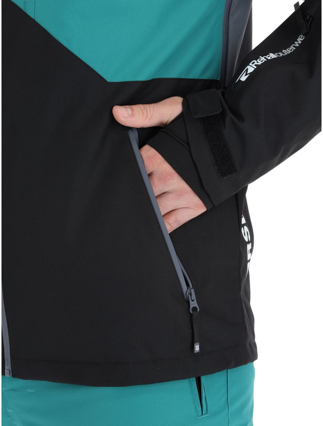 Rehall, Dick-R veste de ski hommes Teal green bleu, gris, noir 