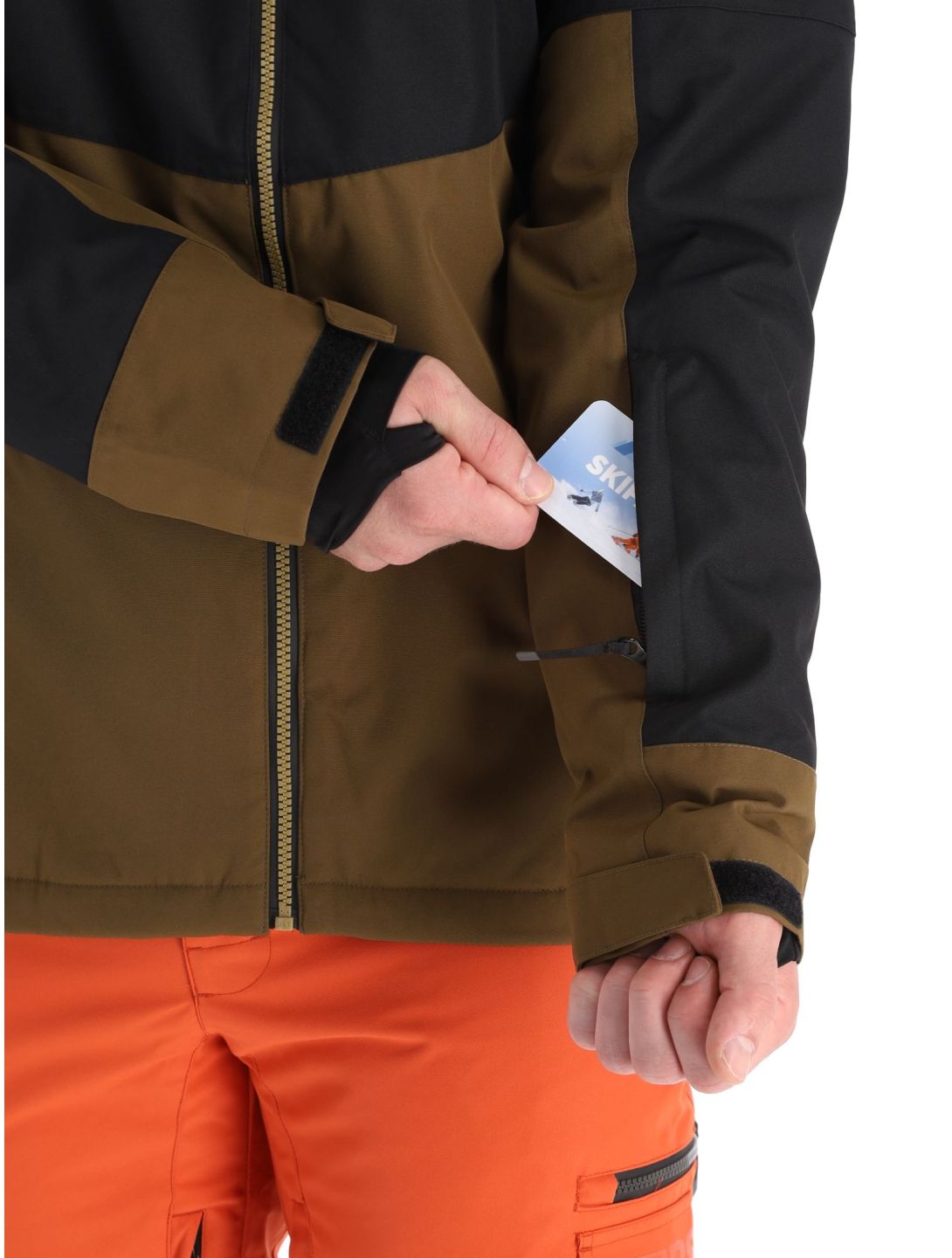 Rehall, Drago-R veste de ski hommes Rust brun, noir, orange 