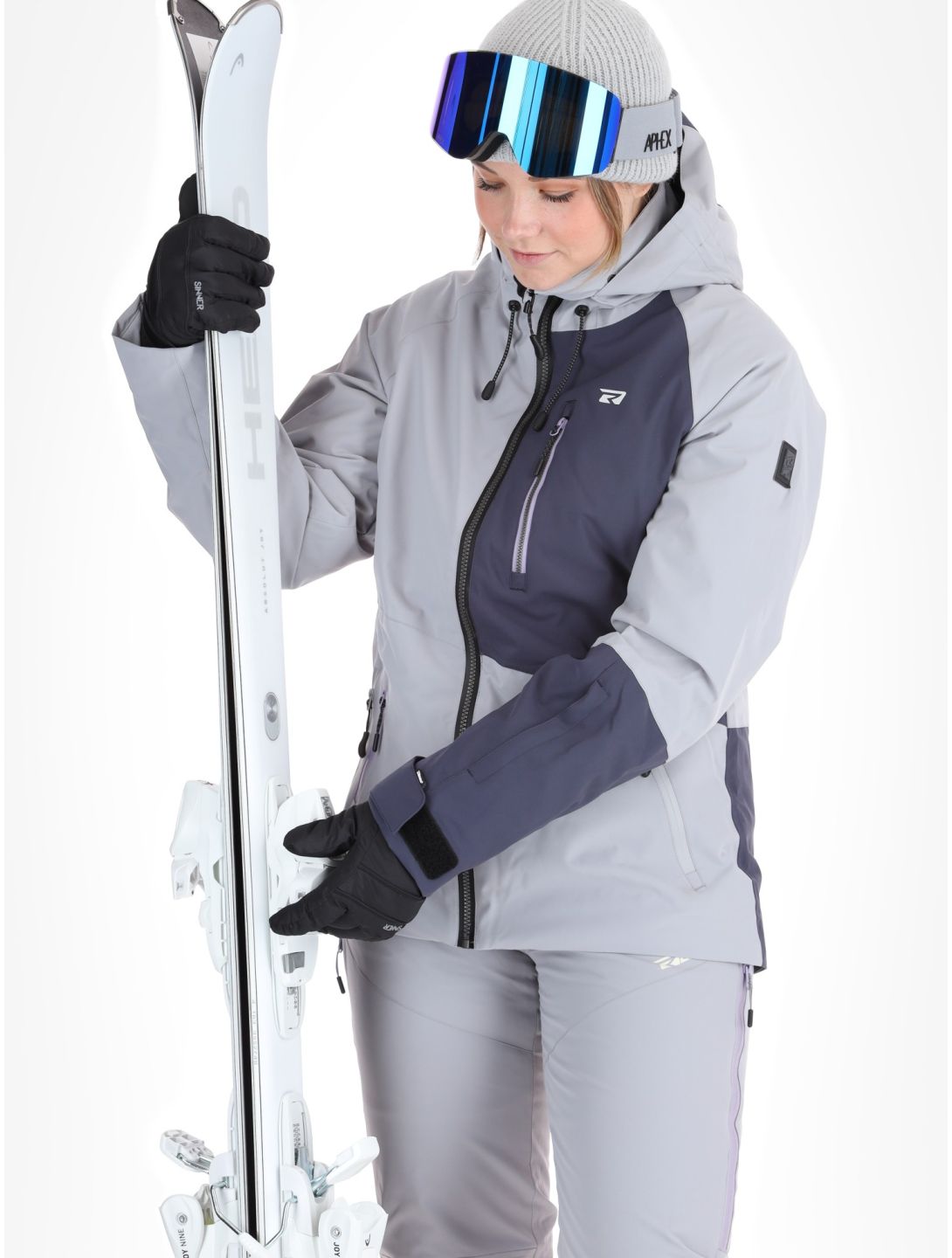 Rehall, Faye-R veste de ski femmes Sleet gris 