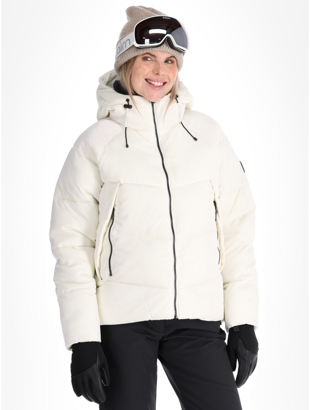 Rehall, Felix-R veste de ski femmes Metallic White blanc 