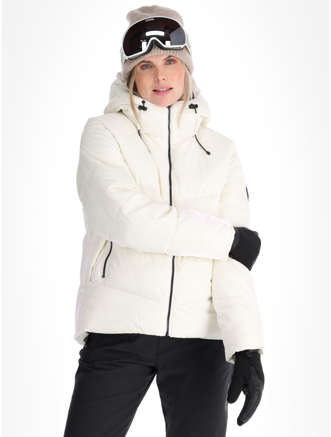 Rehall, Felix-R veste de ski femmes Metallic White blanc 