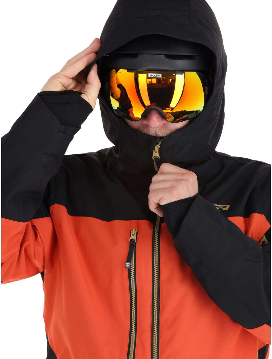 Rehall, Geri-R veste de ski hommes Rust brun, noir 