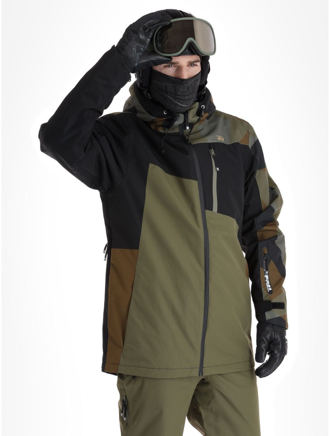 Rehall, Iann-R veste de ski hommes Olive noir, vert 