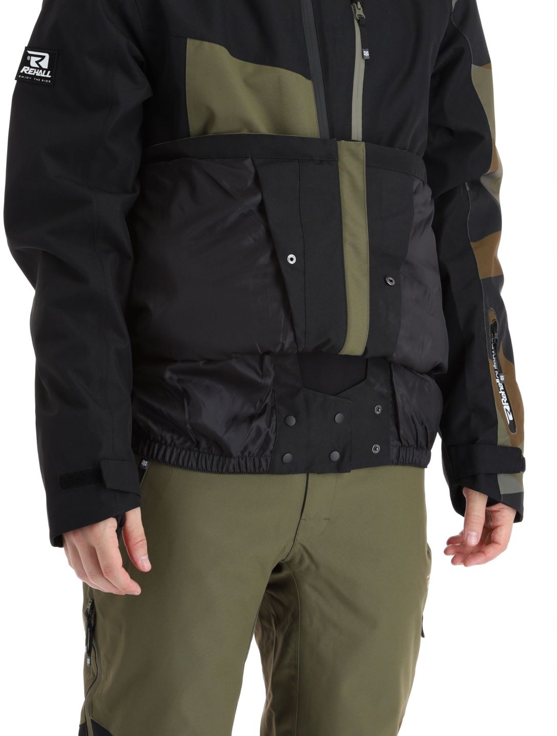 Rehall, Iann-R veste de ski hommes Olive noir, vert 