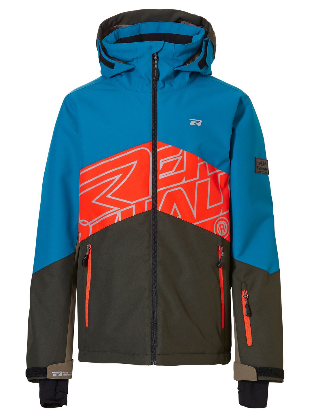 Rehall, Jonny-R veste de ski enfants Petrol gris, rouge, vert 