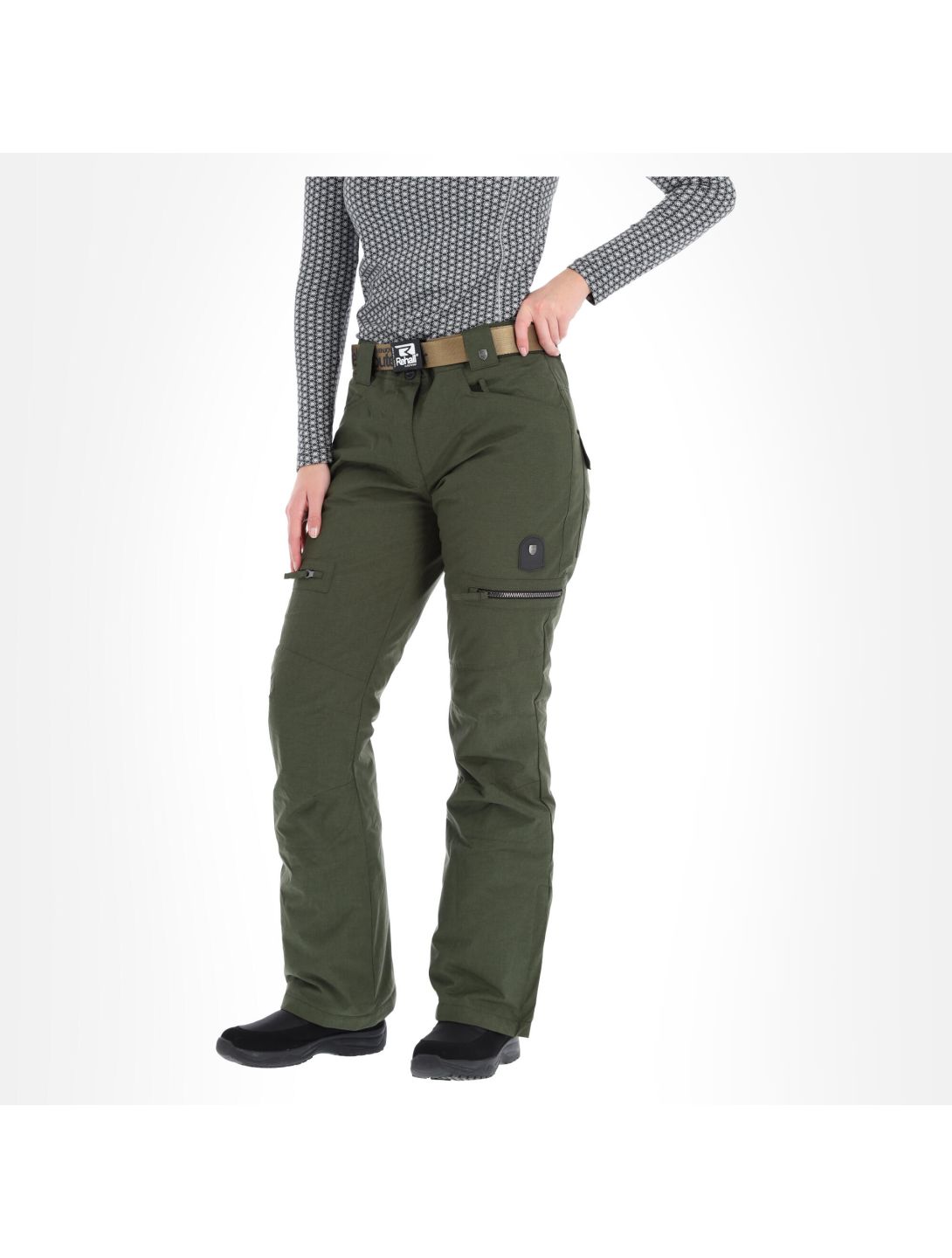 Rehall, Keely-R pantalon de ski femmes olive melange vert 