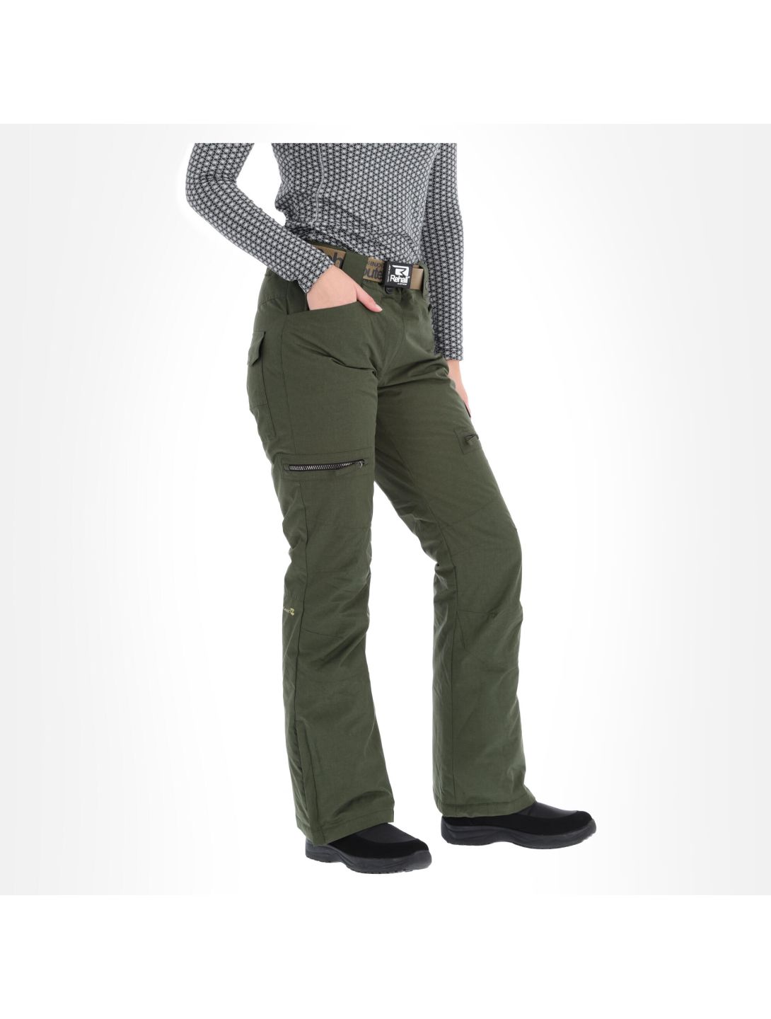 Rehall, Keely-R pantalon de ski femmes olive melange vert 