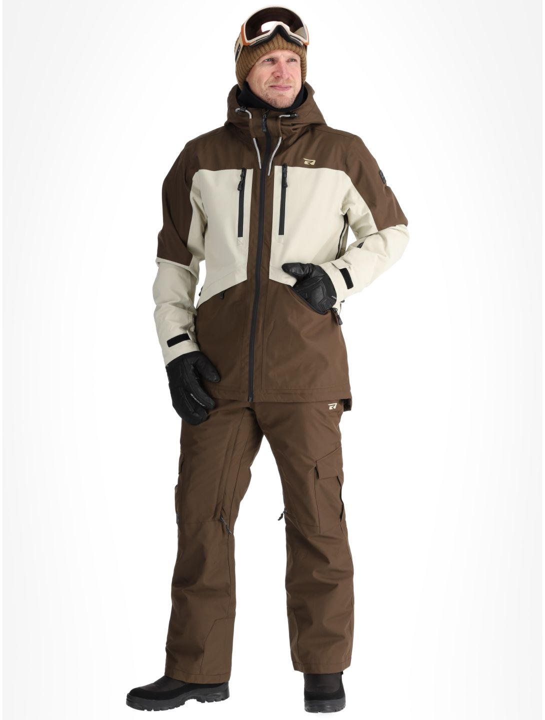 Rehall, Lhotse-R veste de ski hommes Choco beige, brun 