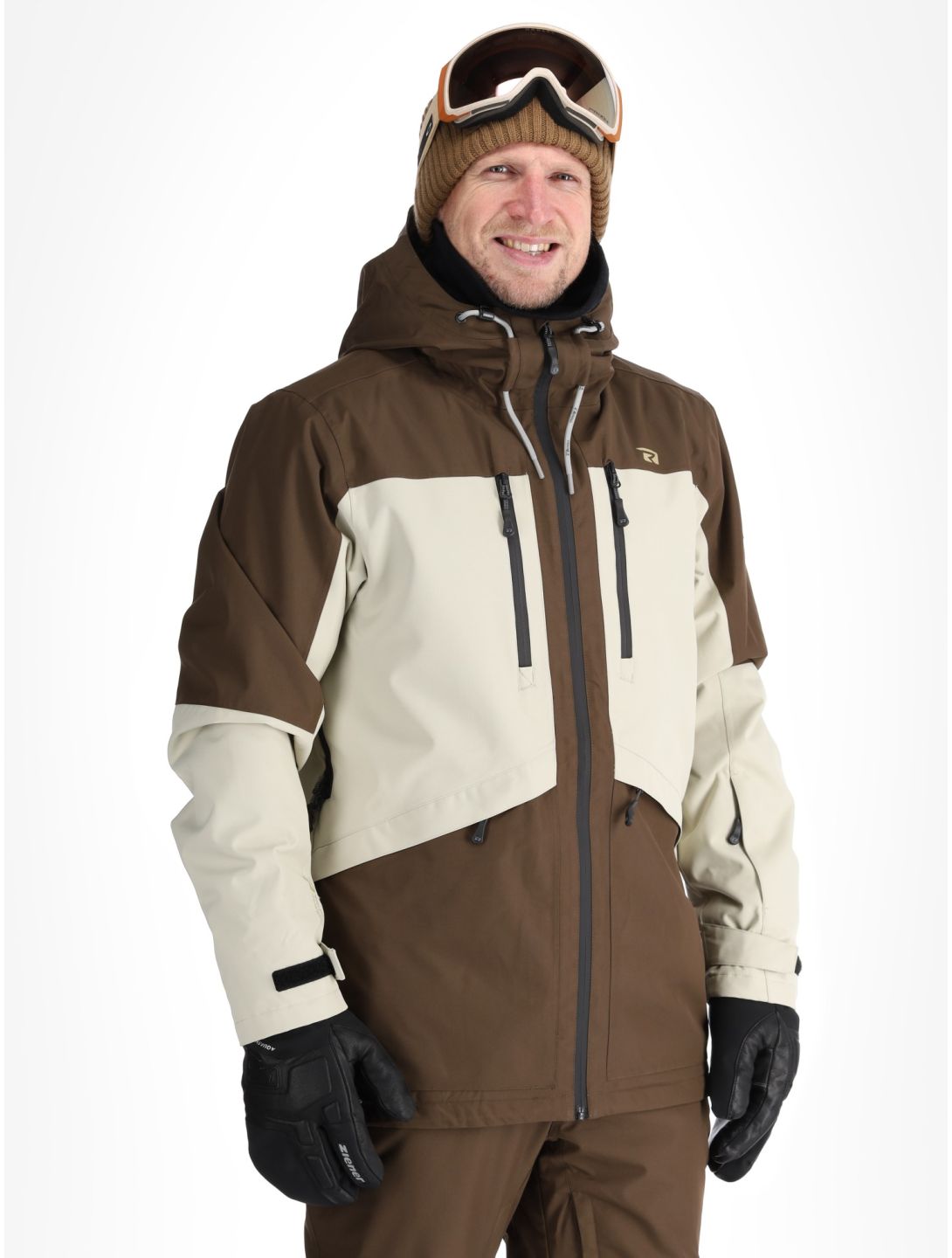 Rehall, Lhotse-R veste de ski hommes Choco beige, brun 