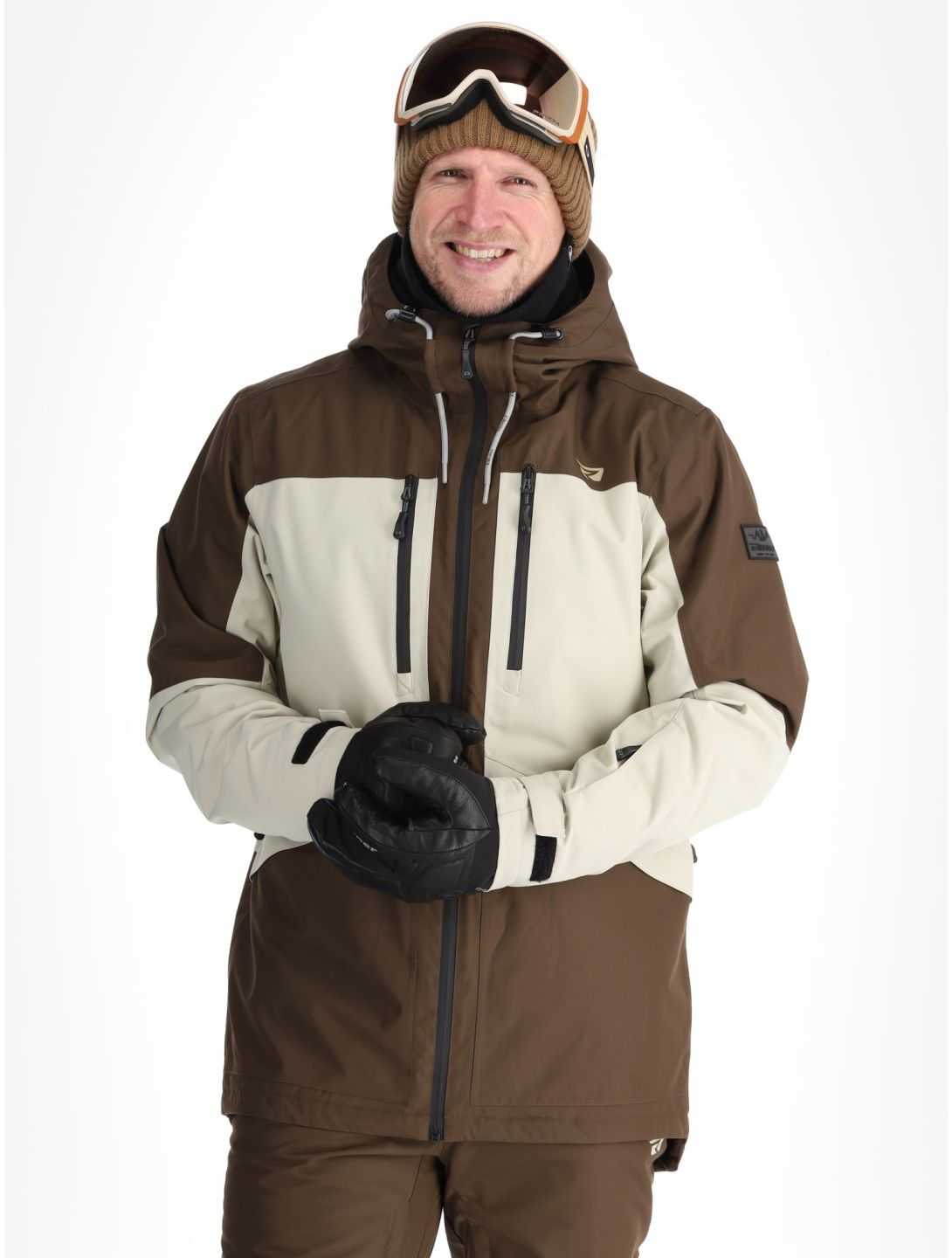 Rehall, Lhotse-R veste de ski hommes Choco beige, brun 