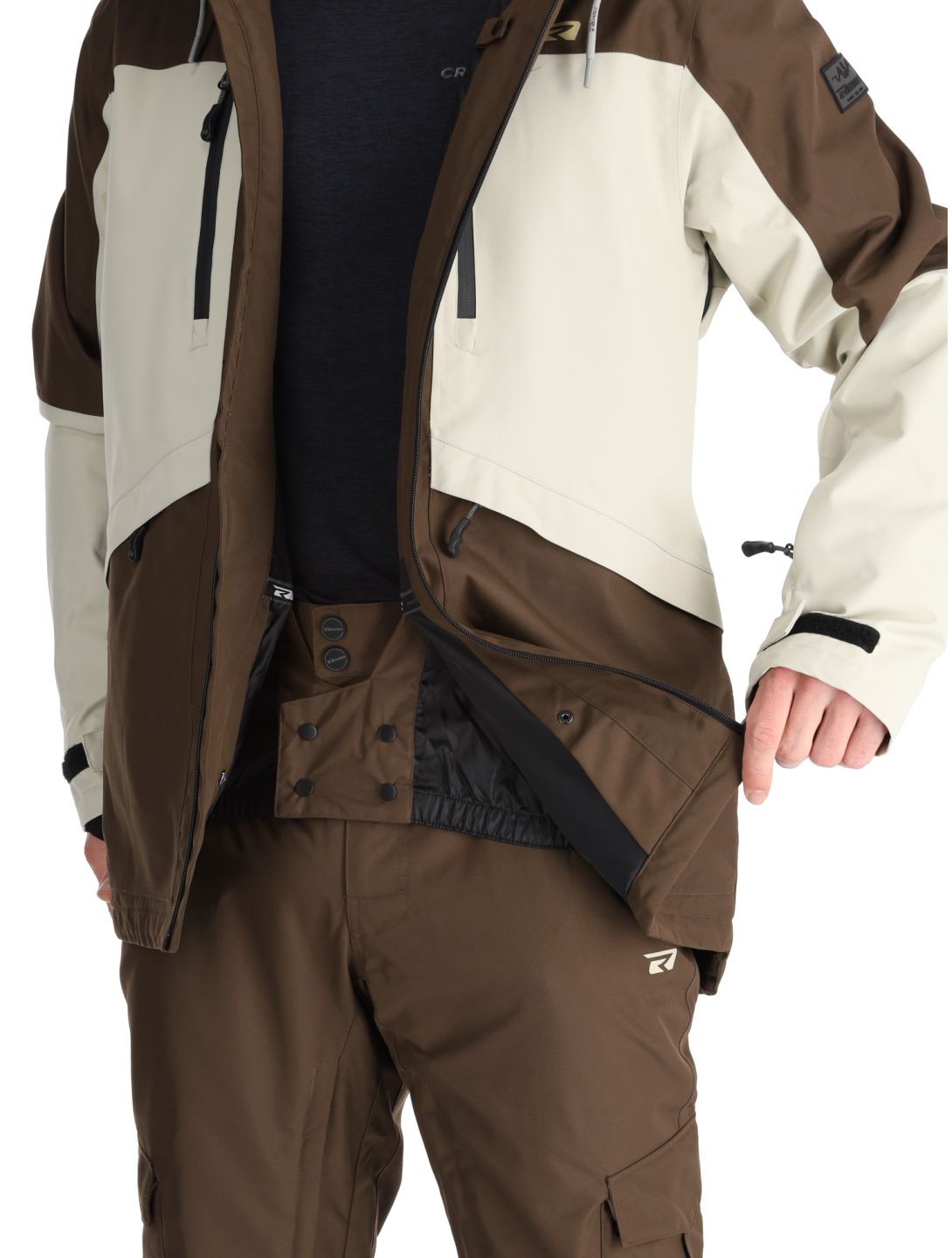 Rehall, Lhotse-R veste de ski hommes Choco beige, brun 