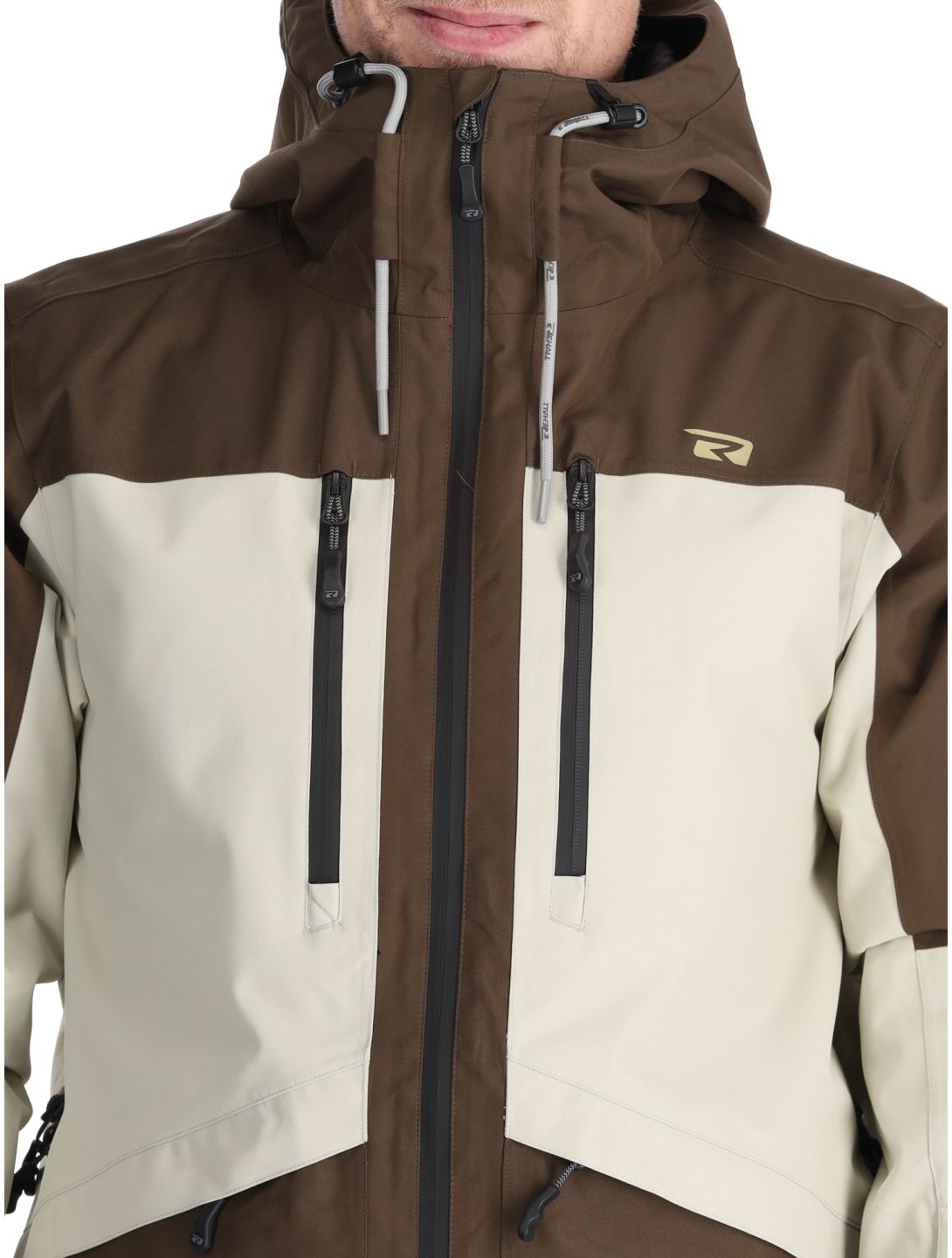 Rehall, Lhotse-R veste de ski hommes Choco beige, brun 