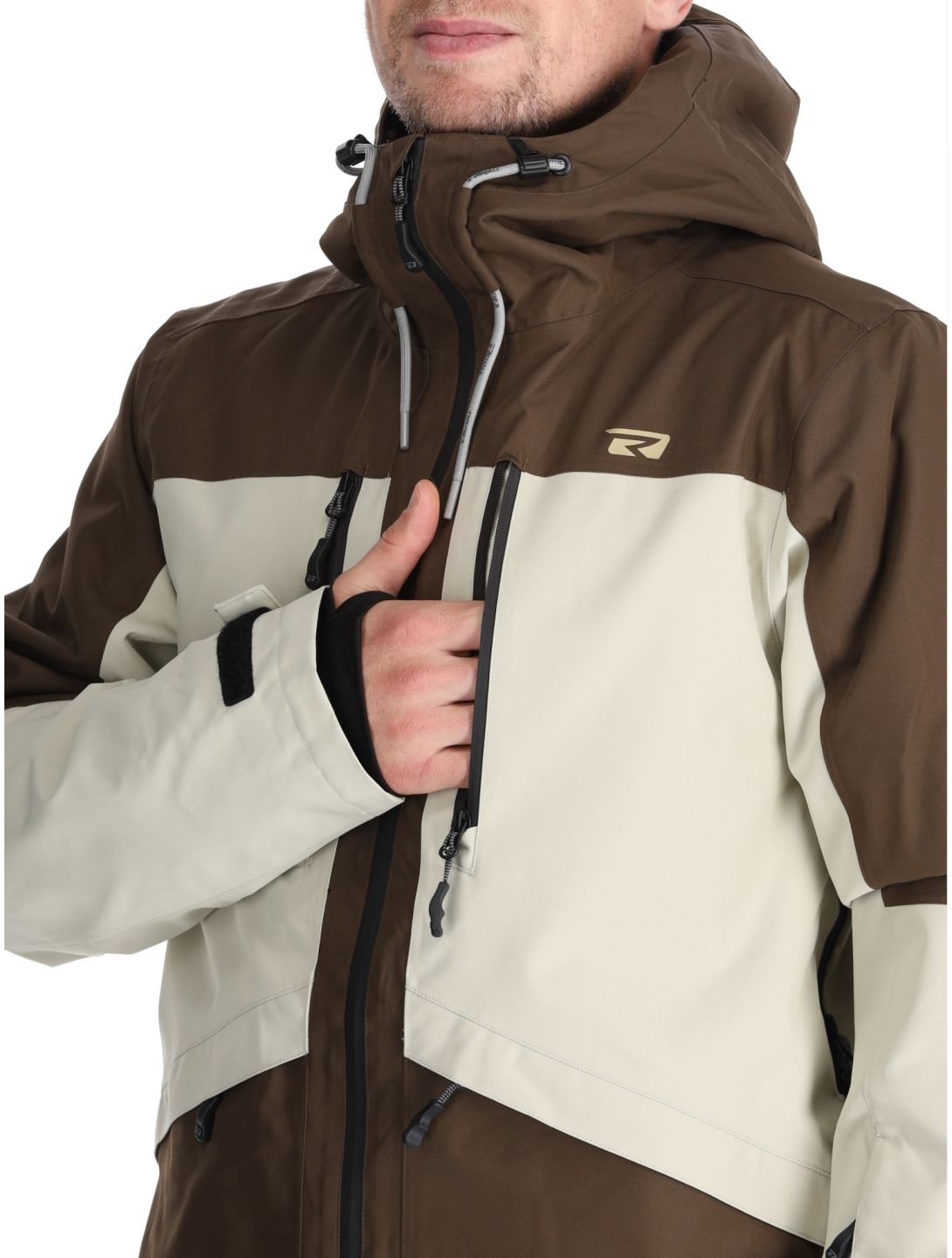 Rehall, Lhotse-R veste de ski hommes Choco beige, brun 