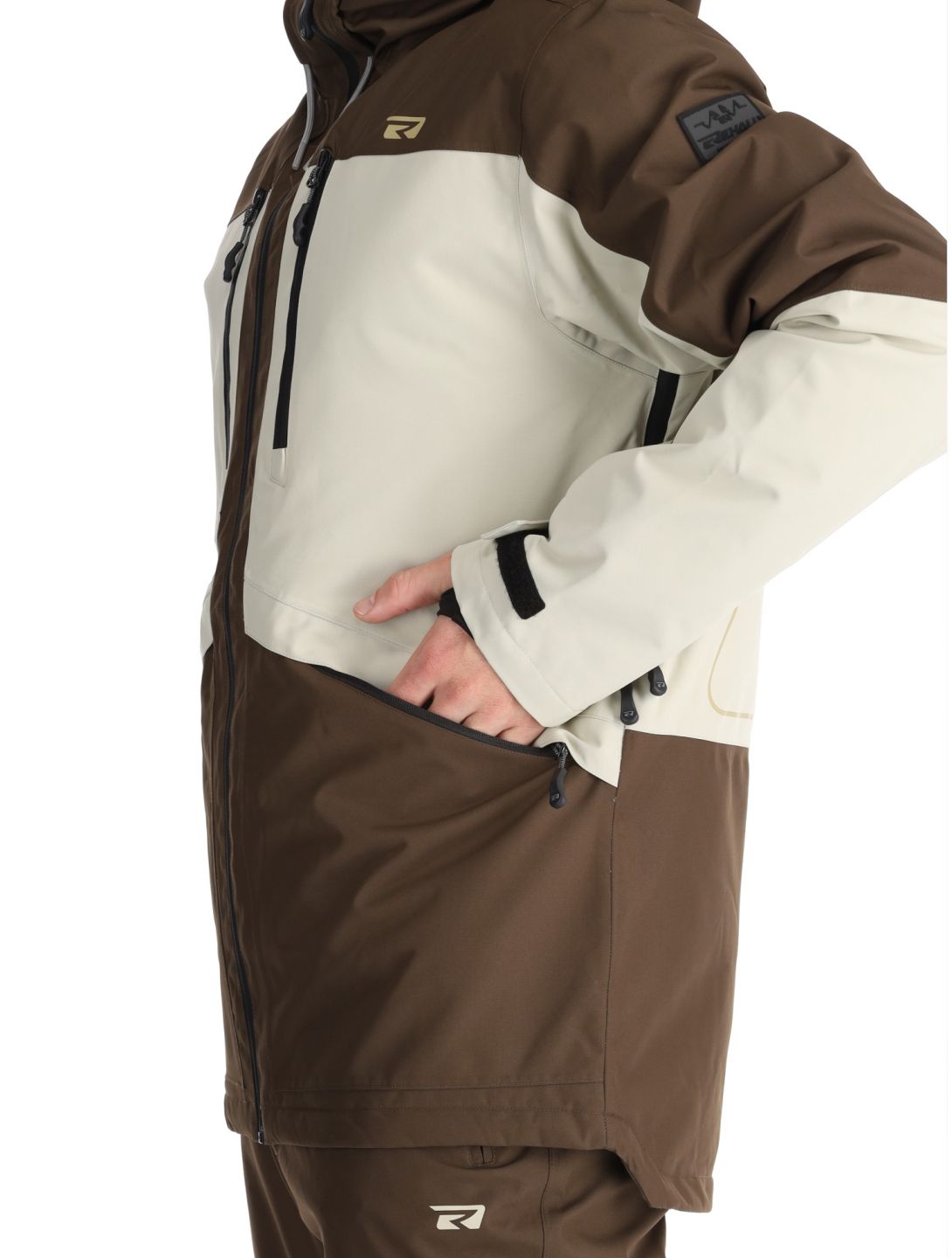 Rehall, Lhotse-R veste de ski hommes Choco beige, brun 