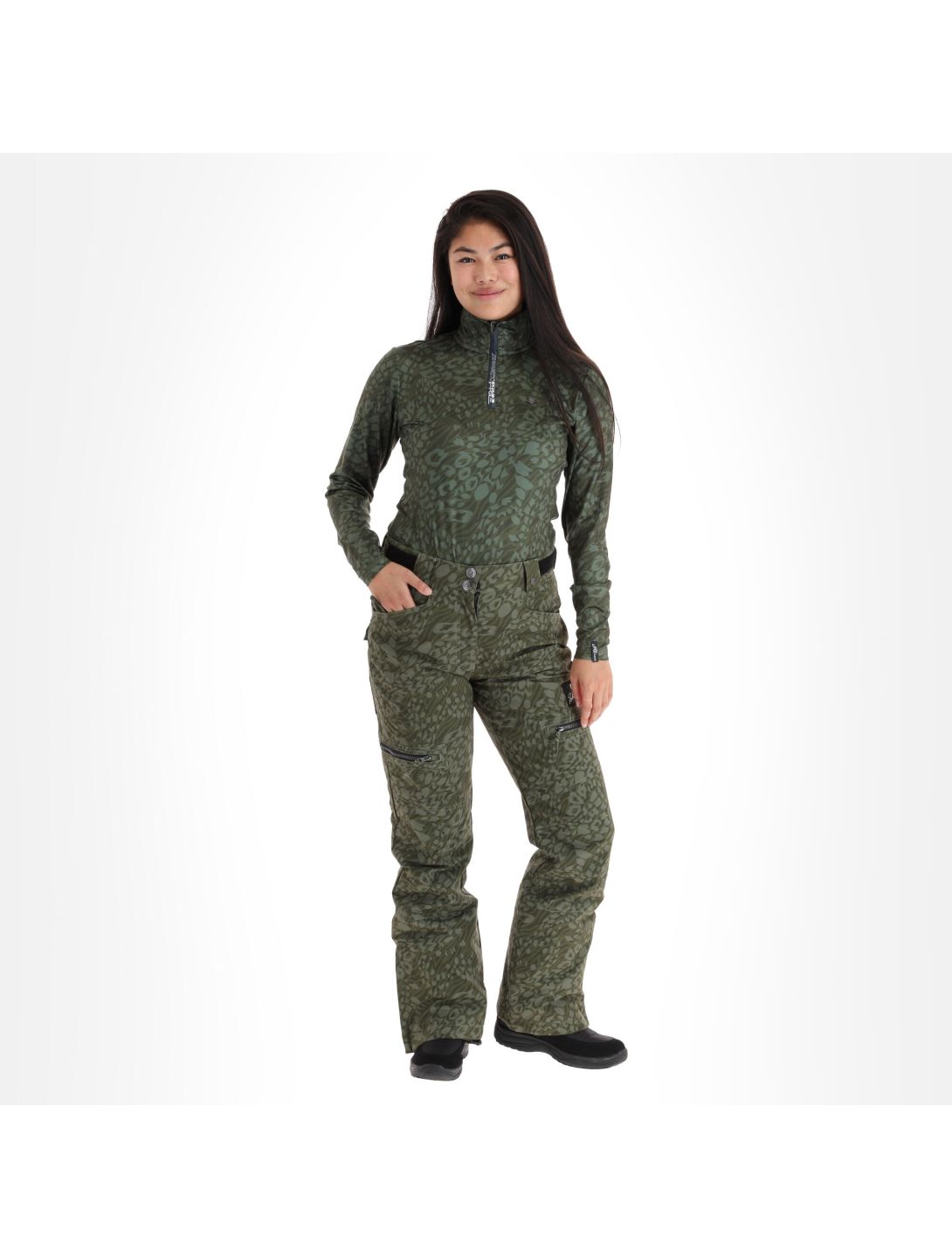 Rehall, Lise-R pantalon de ski femmes dusty panther vert 