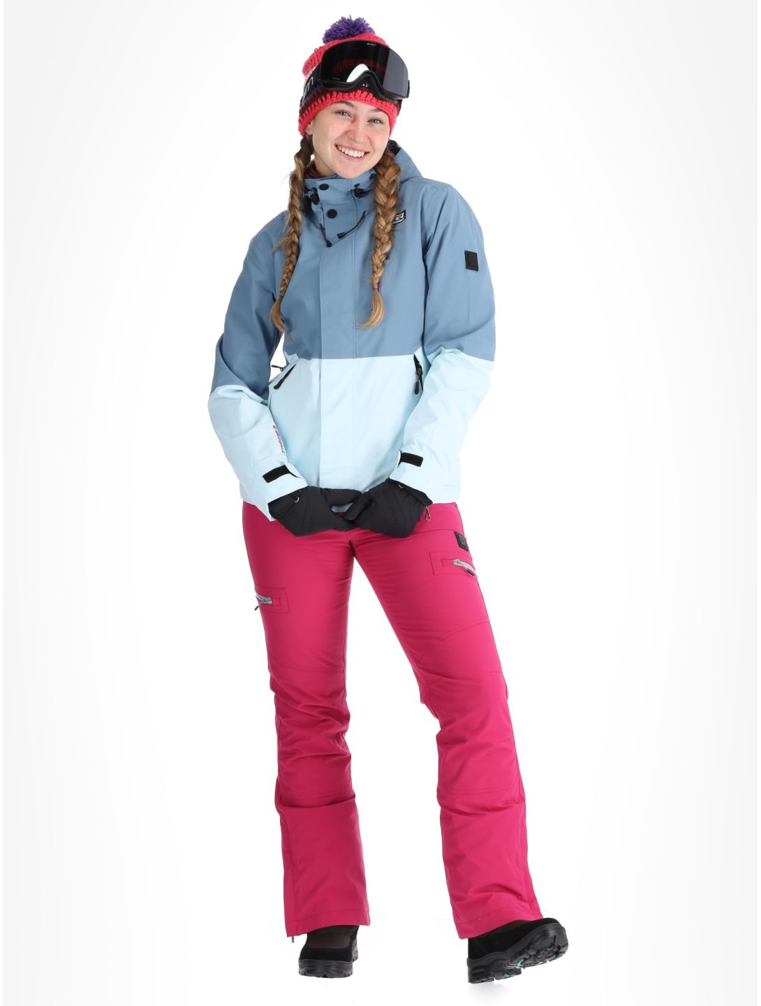 Rehall, Liza-R veste de ski femmes Omphalodes bleu 