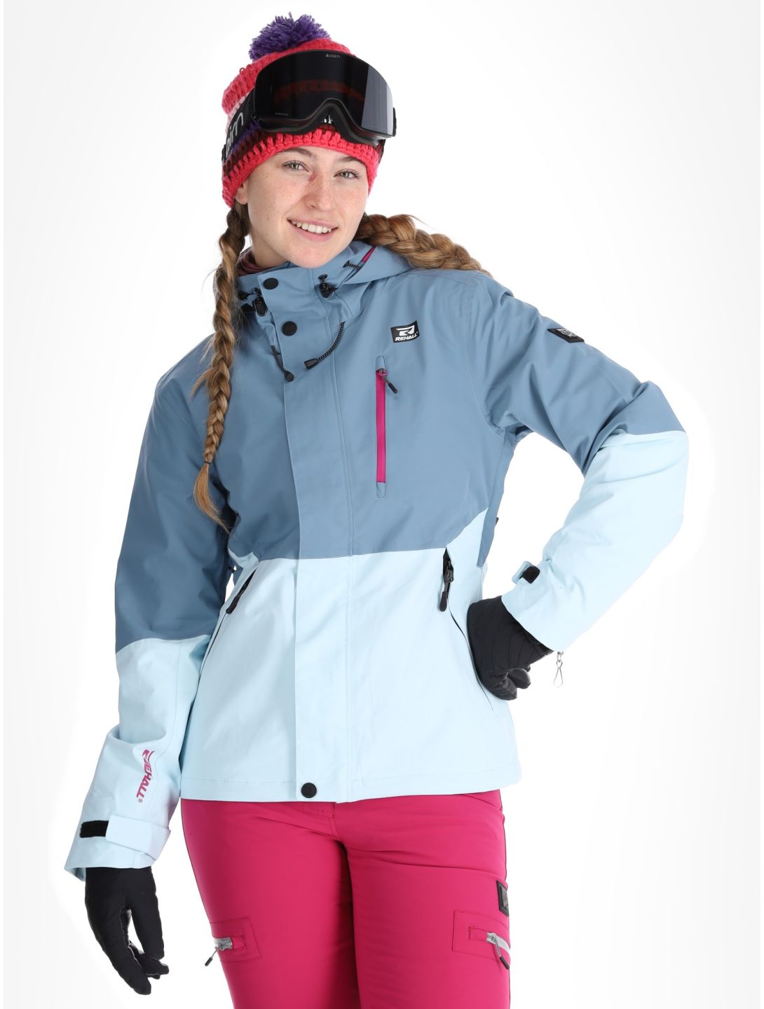 Rehall, Liza-R veste de ski femmes Omphalodes bleu 