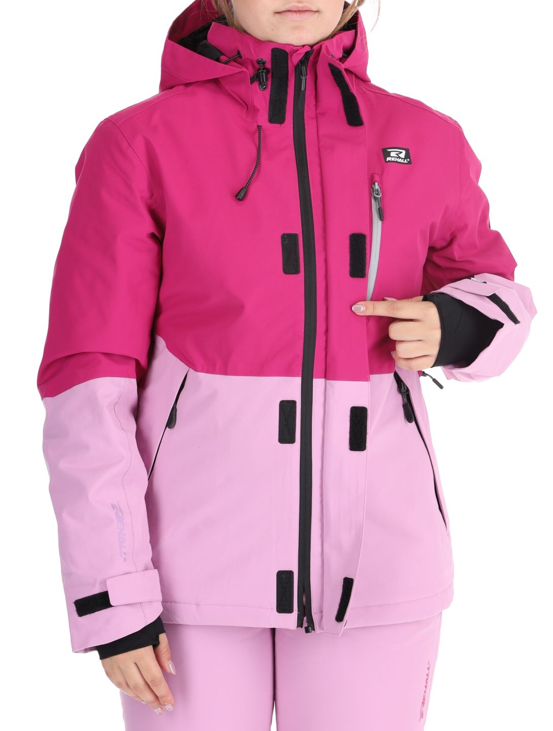 Rehall, Liza-R veste de ski femmes Smoky Grape rose, violet 