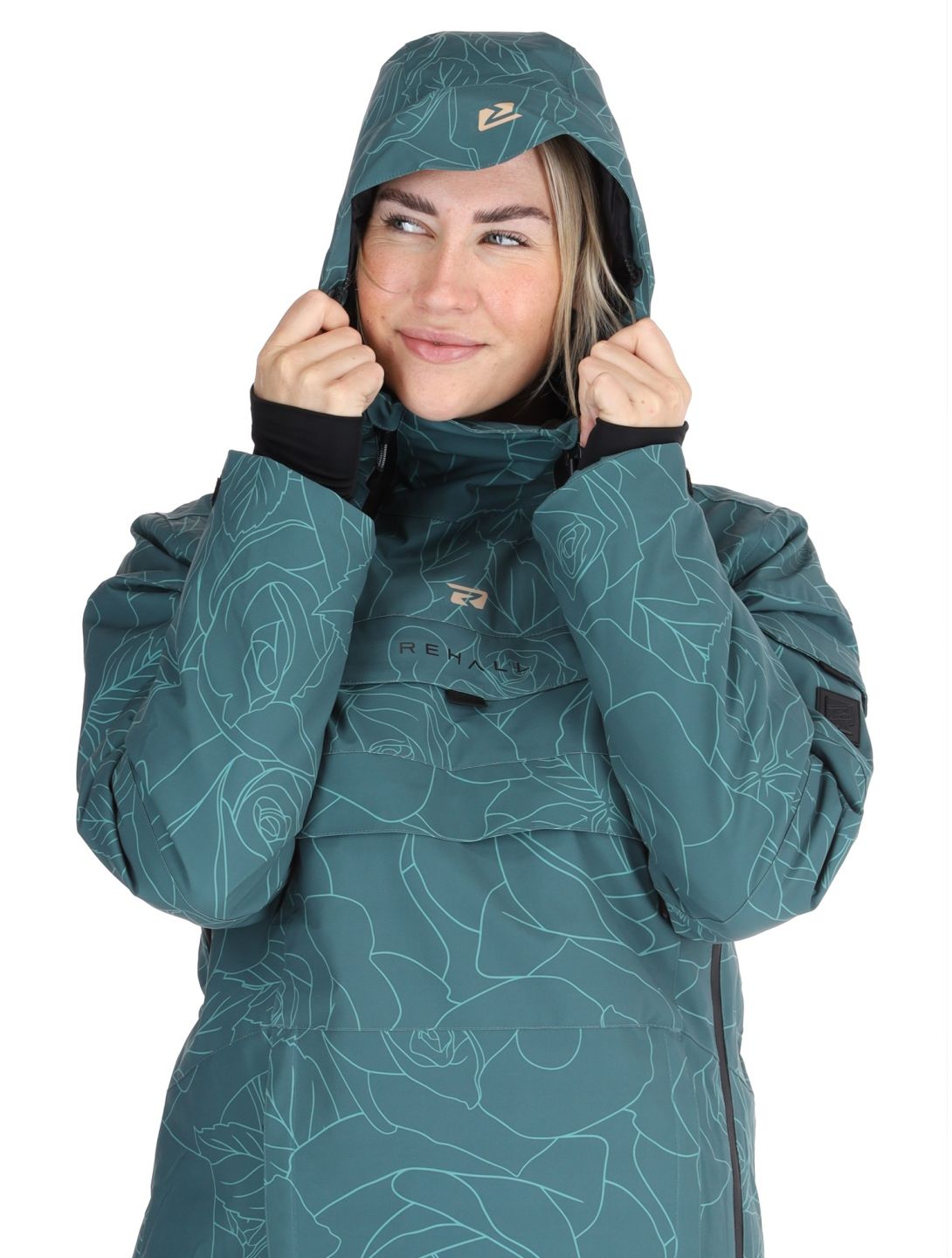 Rehall, Lou-R veste de ski femmes Roses Smoke Pine vert 