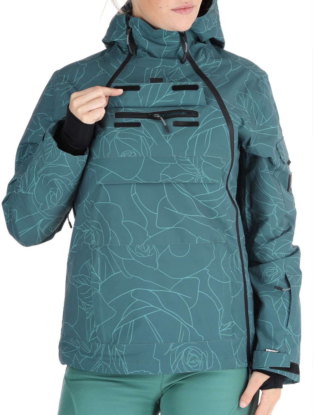 Rehall, Lou-R veste de ski femmes Roses Smoke Pine vert 