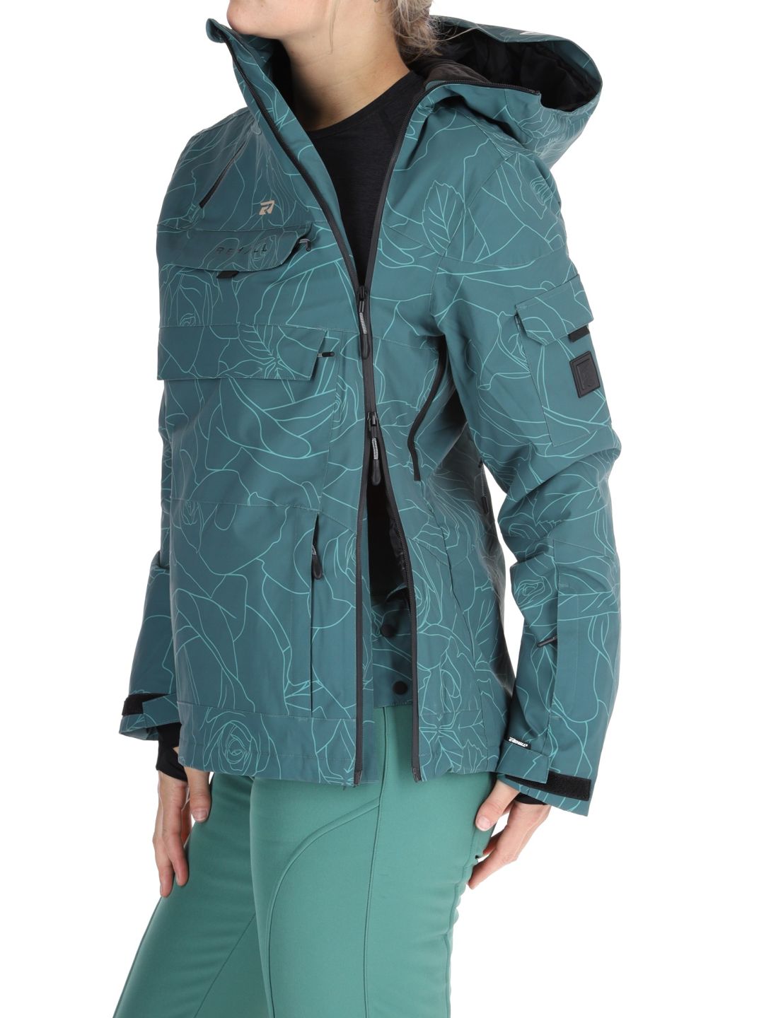 Rehall, Lou-R veste de ski femmes Roses Smoke Pine vert 