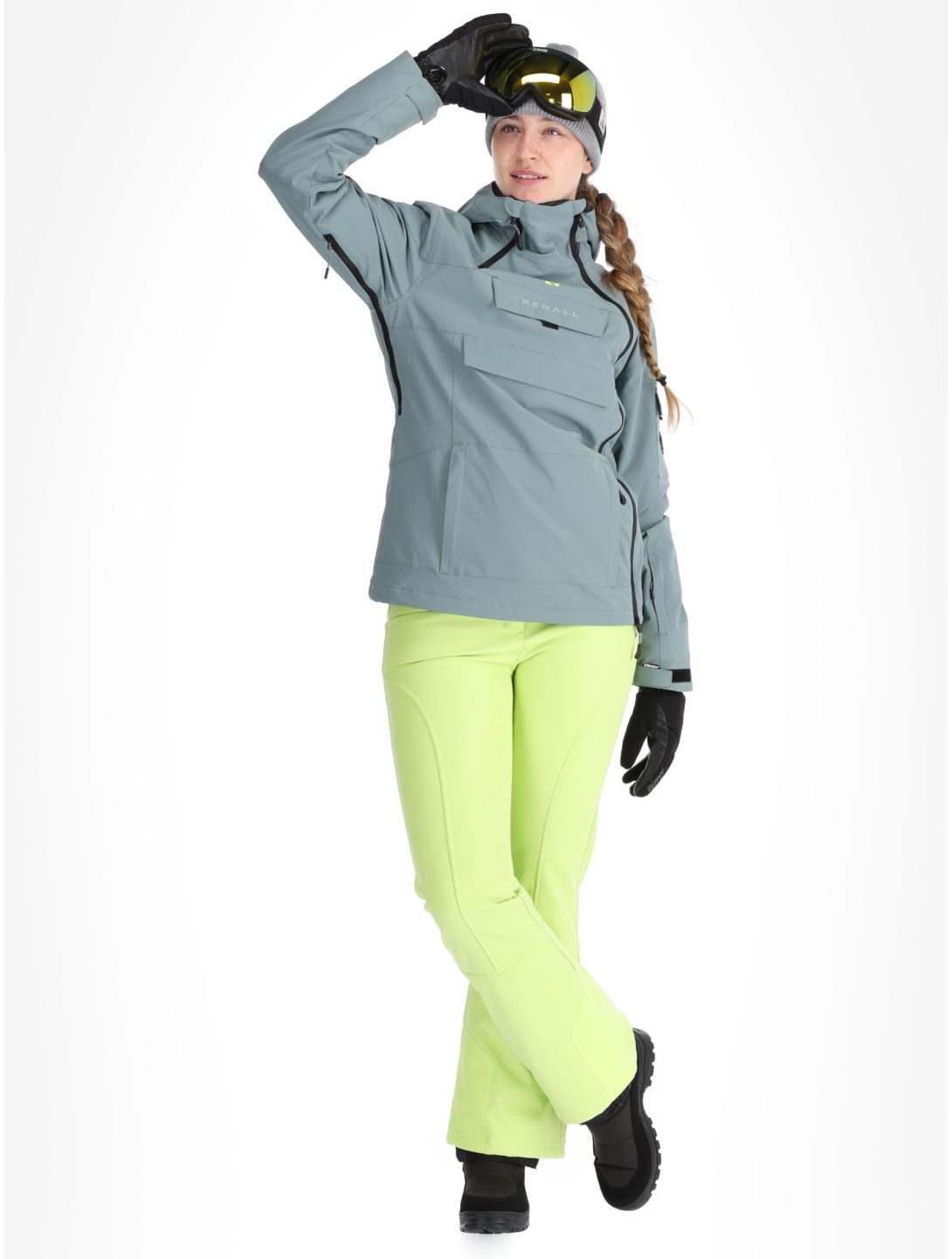 Rehall, Lou-R veste de ski femmes Trooper gris 