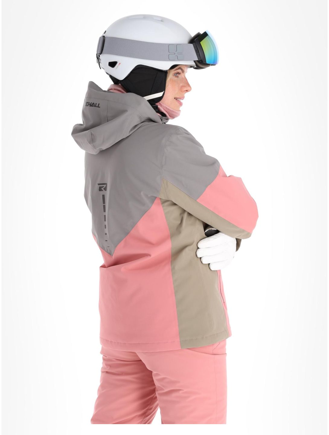 Rehall, Lou-R veste de ski femmes Steel bleu, gris 