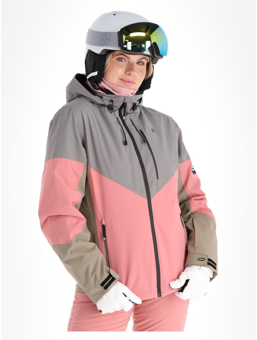 Rehall, Lou-R veste de ski femmes Steel bleu, gris 