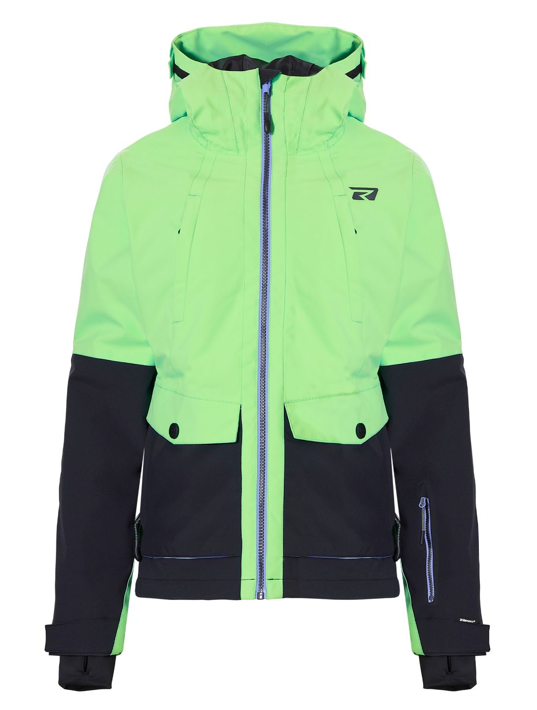 Rehall, Luna-R veste de ski enfants Spring Bud noir, vert 