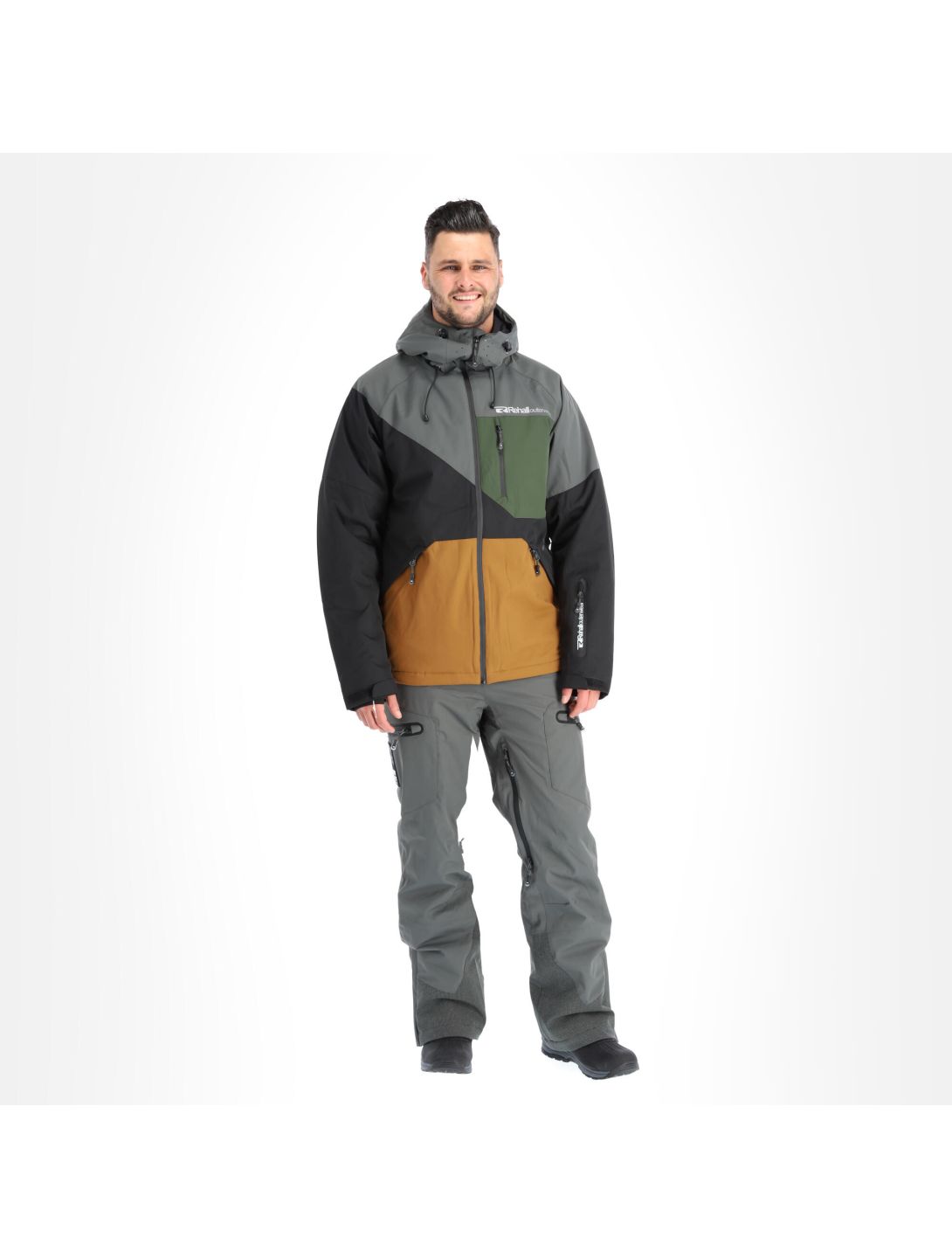 Rehall, Maine-R veste de ski hommes oak gris 