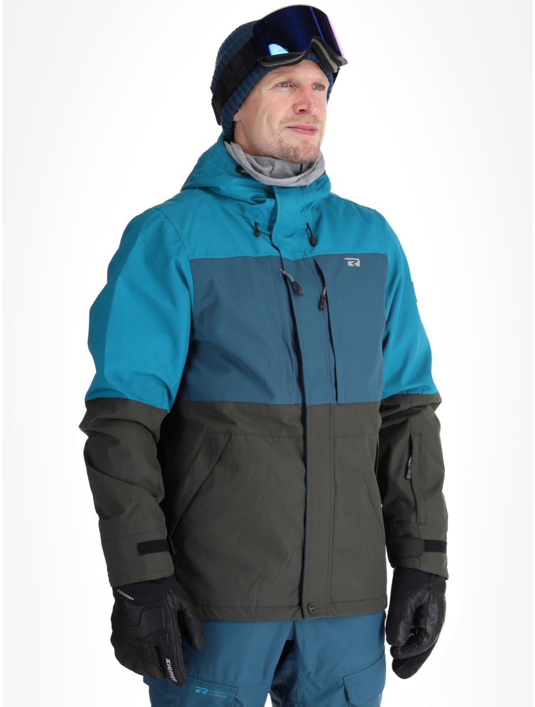 Rehall, Mayon-R veste de ski hommes Petrol gris, vert 