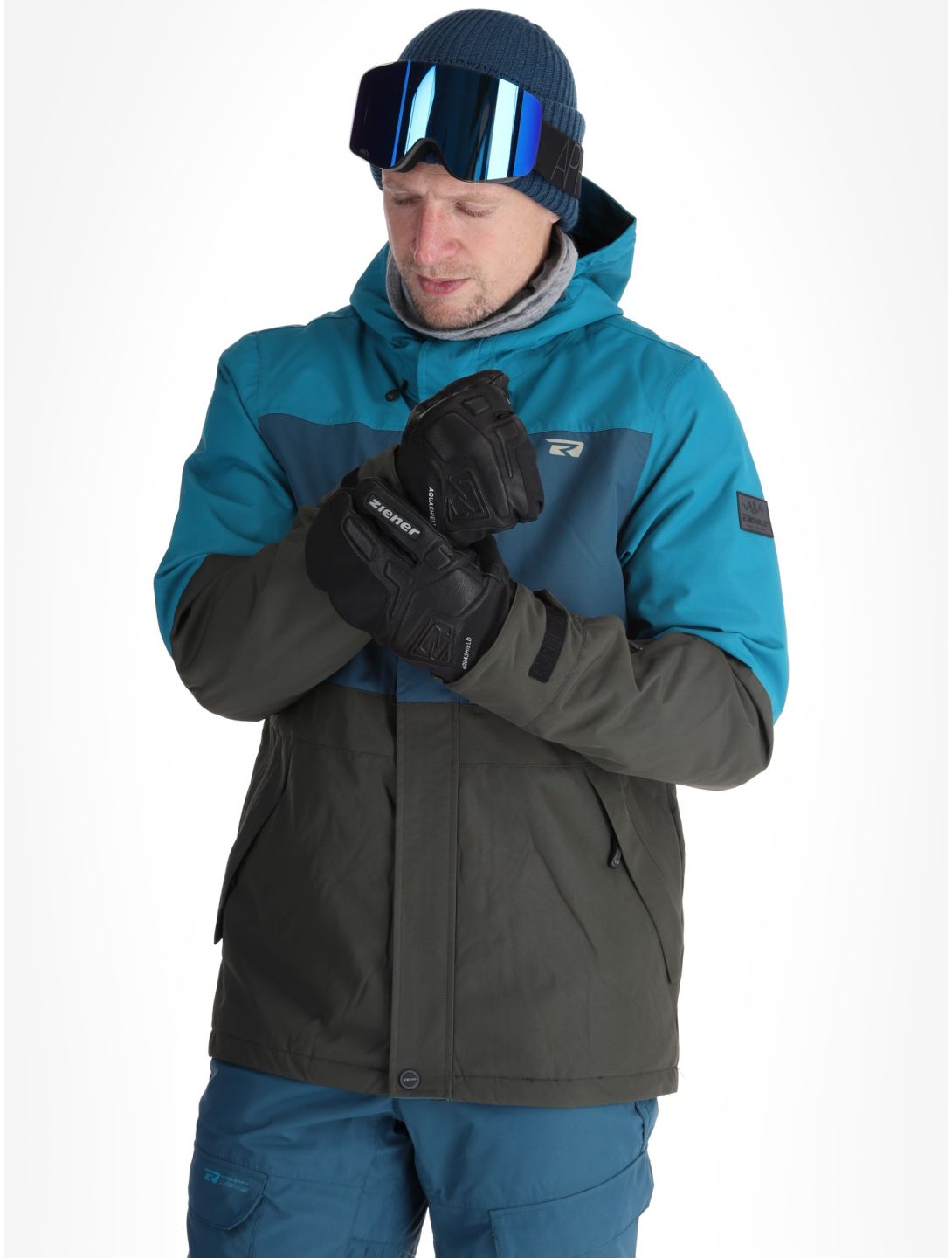 Rehall, Mayon-R veste de ski hommes Petrol gris, vert 