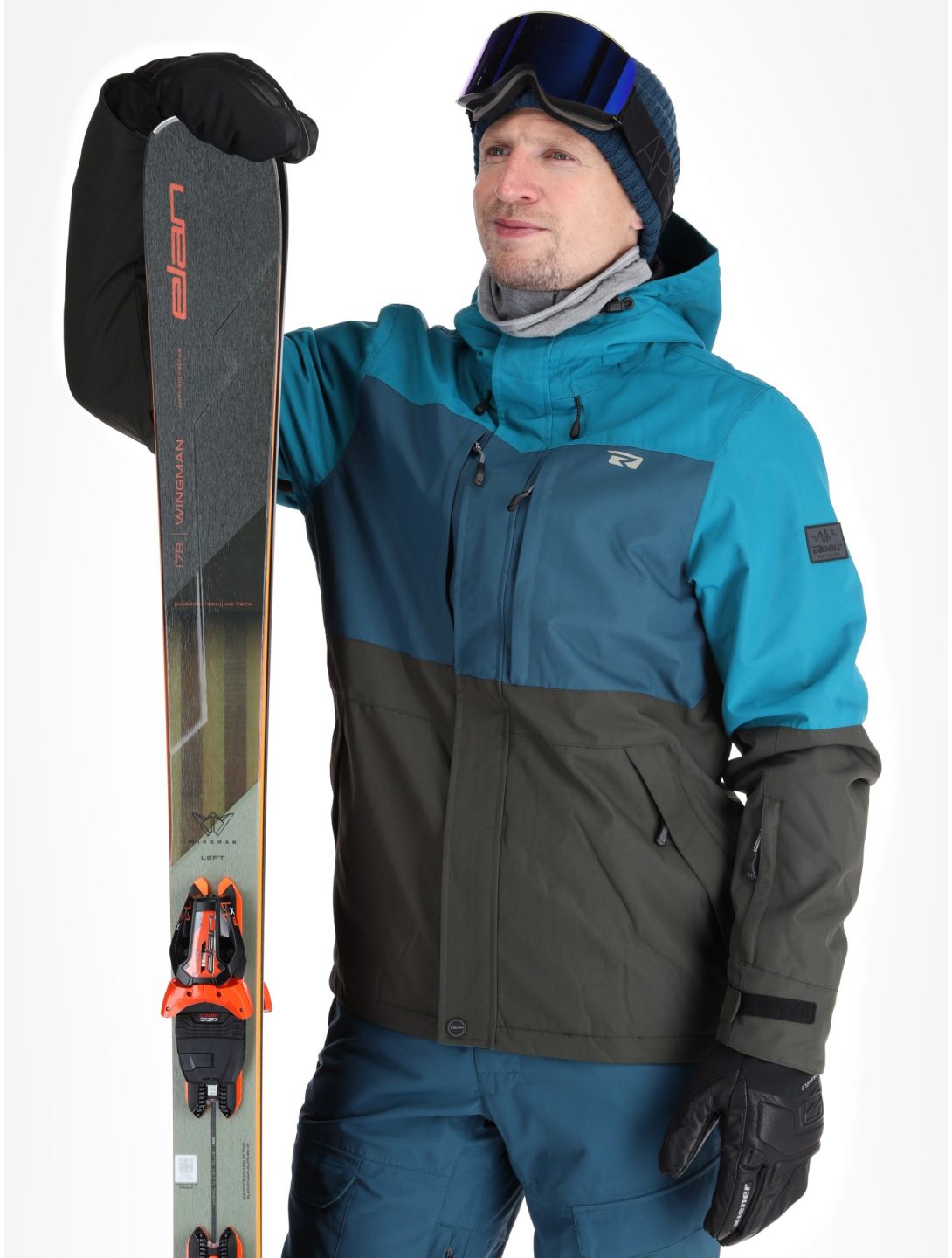 Rehall, Mayon-R veste de ski hommes Petrol gris, vert 