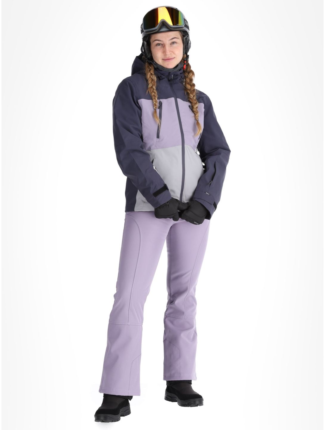 Rehall, Meave-R veste de ski femmes Graphite gris, violet 