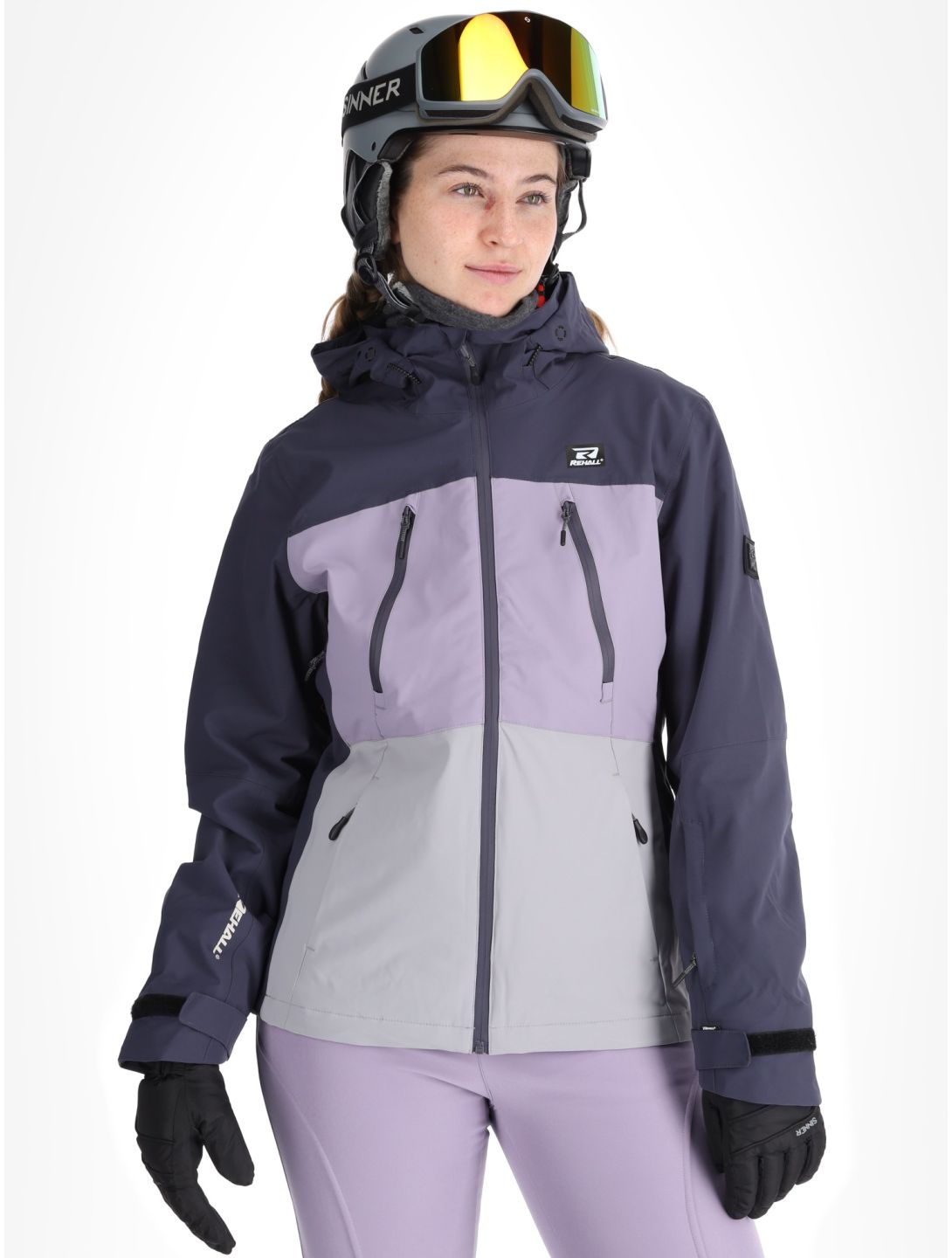 Rehall, Meave-R veste de ski femmes Graphite gris, violet 