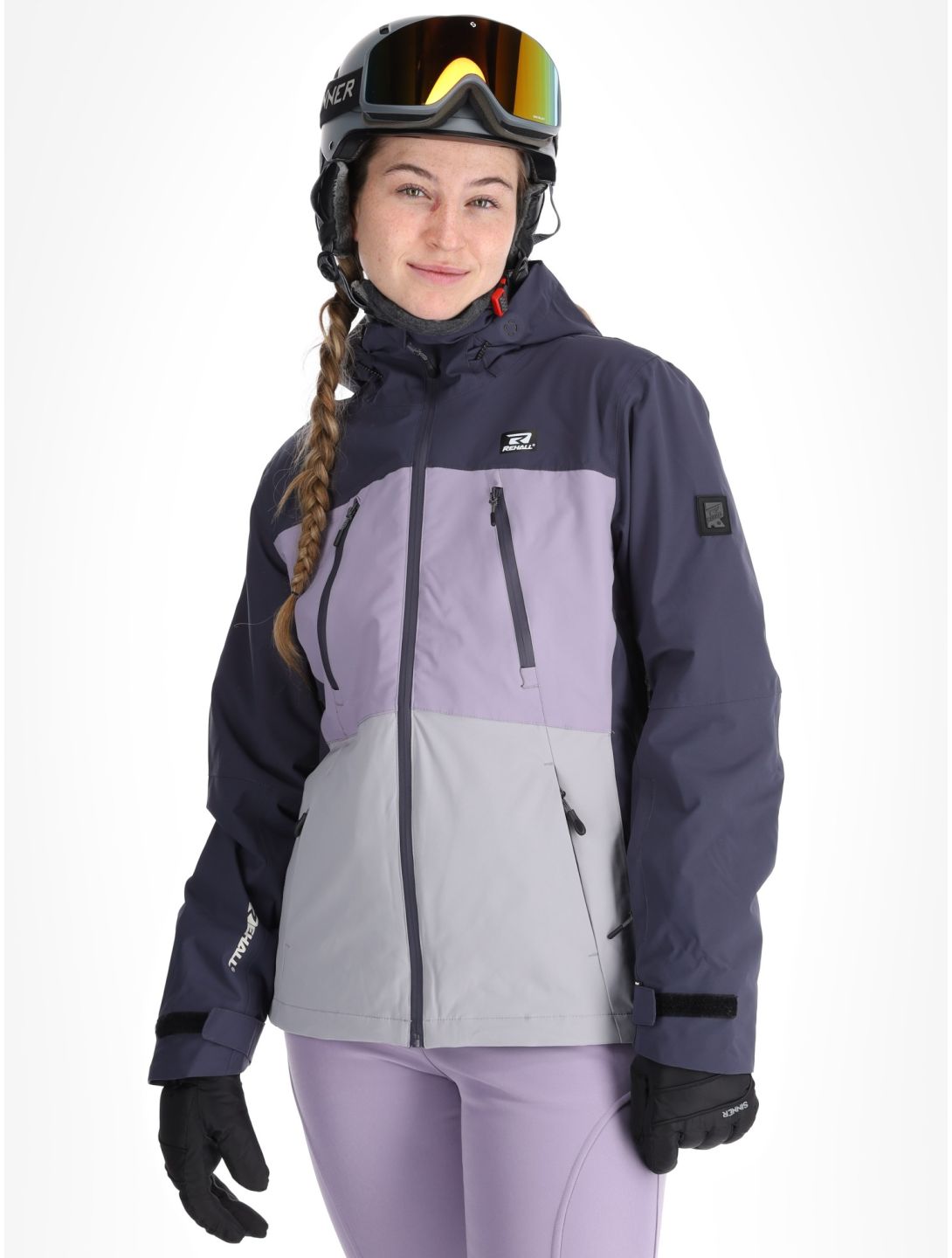 Rehall, Meave-R veste de ski femmes Graphite gris, violet 