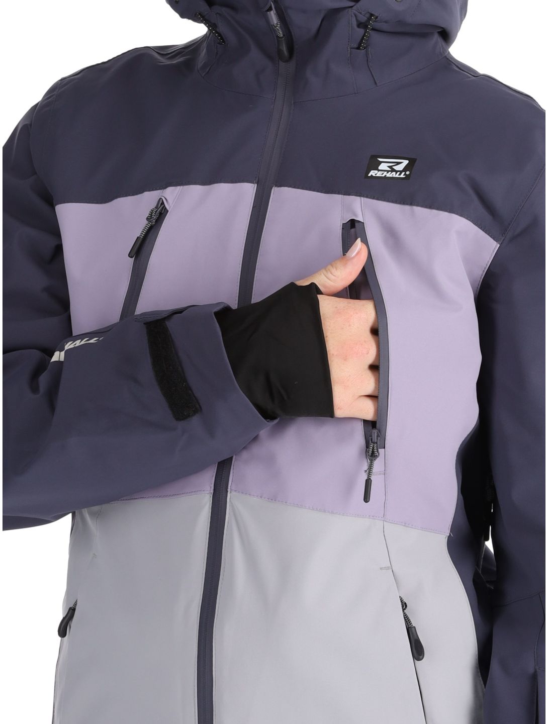 Rehall, Meave-R veste de ski femmes Graphite gris, violet 