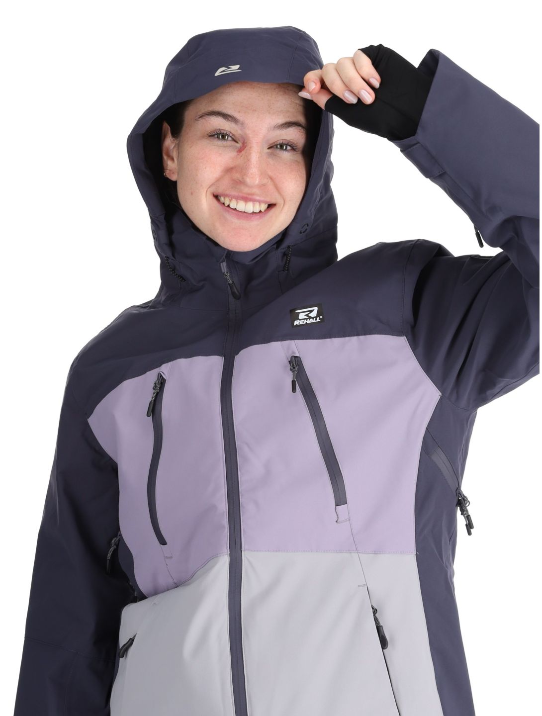 Rehall, Meave-R veste de ski femmes Graphite gris, violet 