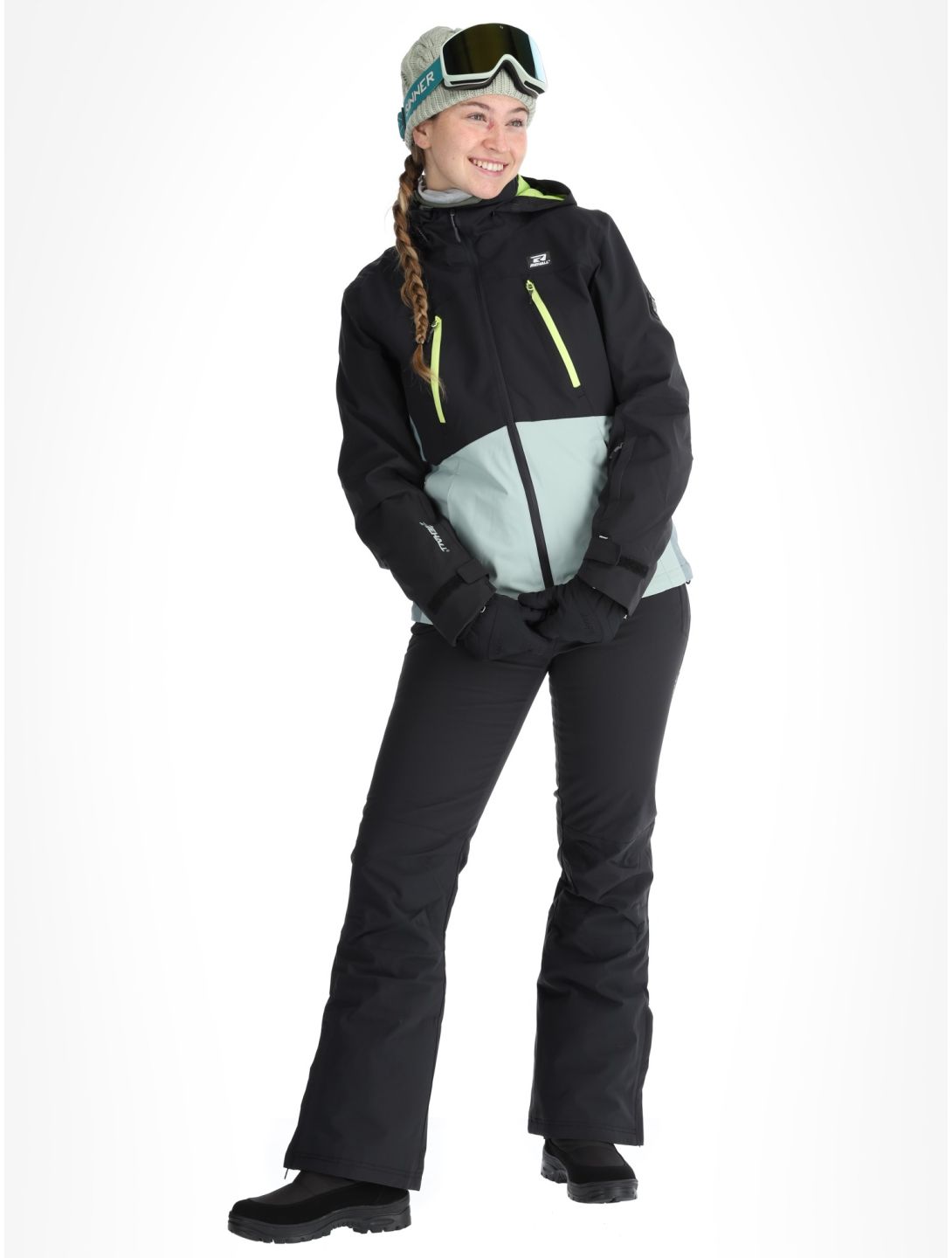 Rehall, Meave-R veste de ski femmes Sharp Green noir, vert 