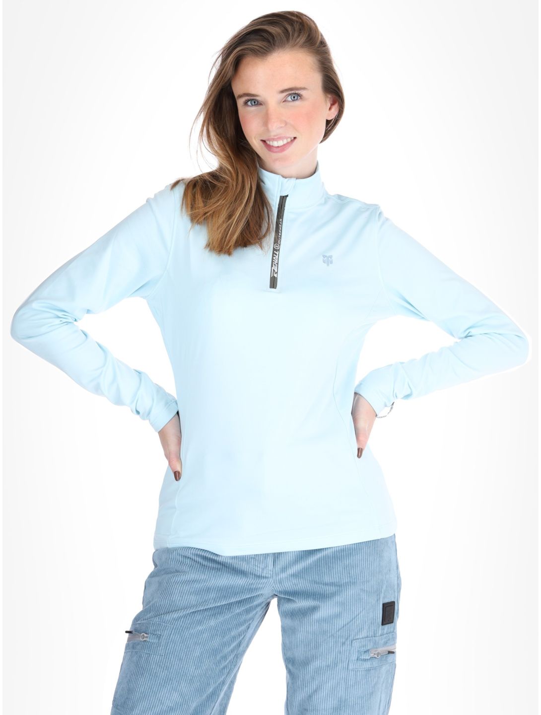 Rehall, Micha-R pull de ski femmes Omphalodes bleu 